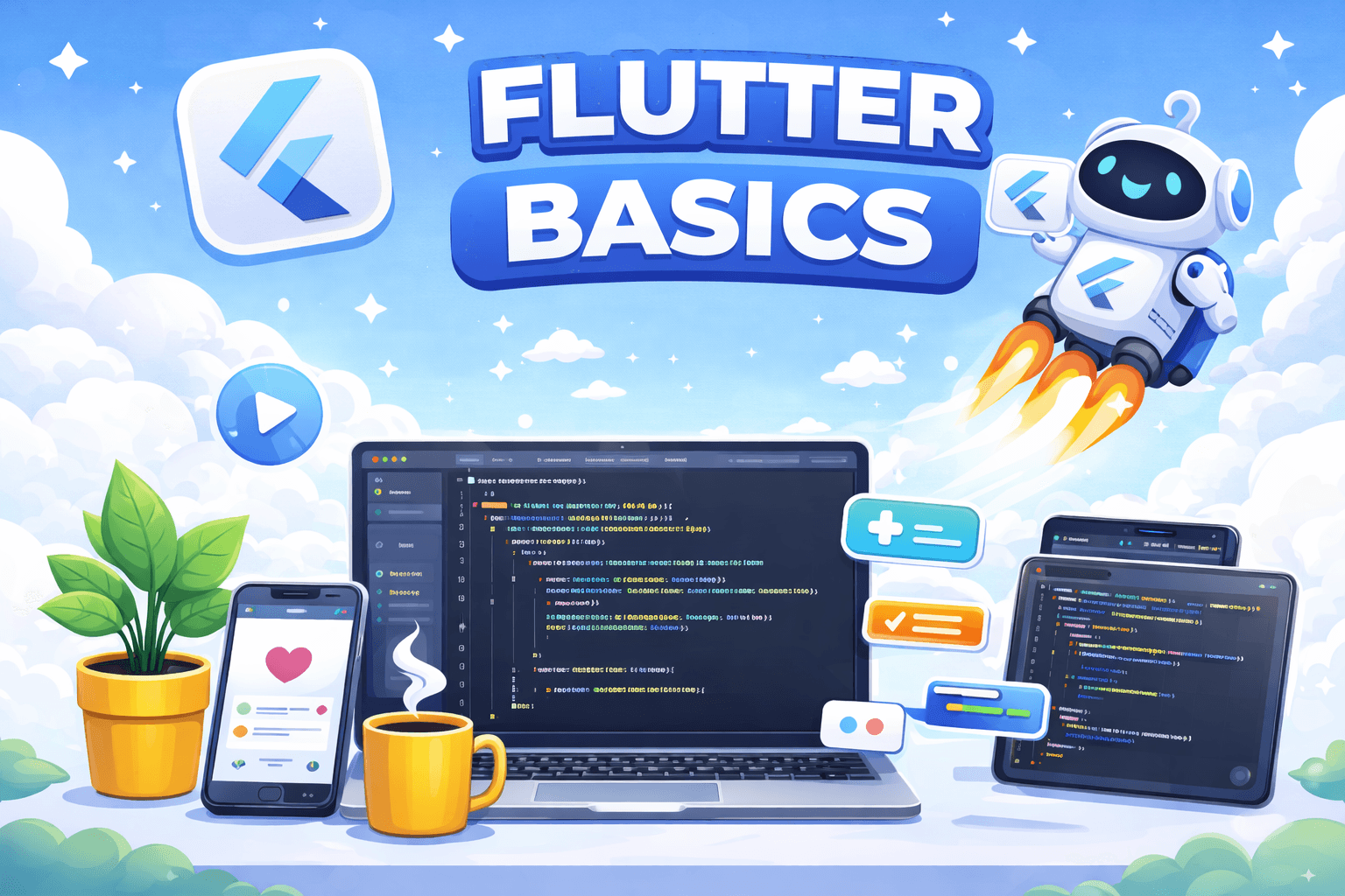Flutter Basics: Building Cross-Platform Apps with Dart 3